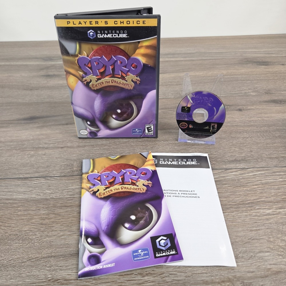Spyro: Enter the Dragonfly (Nintendo GameCube, 2002) Player's Choice CIB Tested